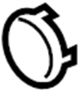 View Seat Back Recliner Adjustment Handle Cap Full-Sized Product Image