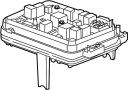 View Block Assembly - Engine Wiring Harness Junction. Fuse and Relay Center. Fuse Box.  Full-Sized Product Image 1 of 2