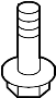 View Suspension Stabilizer Bar Bracket Bolt Full-Sized Product Image