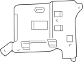 View Engine Control Module (ECM) Bracket Full-Sized Product Image 1 of 2