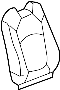 20864300 Seat Back Cushion Cover