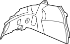 View Fender Splash Shield (Front, Lower) Full-Sized Product Image