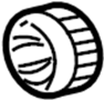 Image of HVAC Blower Motor Wheel image for your 1999 Ford E-250 Econoline 5.4L Triton V8 BI-FUEL A/T Base Extended Cargo Van 