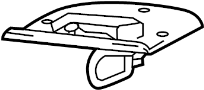 Image of Hood Latch Striker Plate (Left) image for your 2015 Ford F-250 Super Duty 6.7L Power-Stroke V8 DIESEL A/T 4WD XLT Extended Cab Pickup Fleetside 