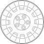 Image of Wheel Cover image for your 2004 Ford E-250   
