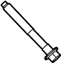 Image of Bolt. Steering. Pump. Power. (Rear). Exhaust System Hanger. image for your 2024 Ford F-250 Super Duty 6.7L Power-Stroke V8 DIESEL A/T 4WD XL Extended Cab Pickup Fleetside 