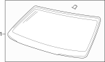 Image of Interior Rear View Mirror Bracket image for your 1997 Ford F-150 4.6L Triton (Windsor) V8 A/T 4WD Base Standard Cab Pickup Stepside 