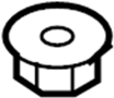 Image of Glove Box Door Striker Nut image