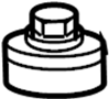 Image of Suspension Shock Absorber Mount Insulator image for your 2024 Ford Expedition  King Ranch Sport Utility 
