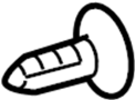 Image of Clip. Retainer. Trim. Deflector. Pin. (Front, Rear, Lower). A Clip used to help. image for your 2010 Ford E-350 Super Duty   
