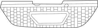 Image of Grille (Upper) image for your 1994 Ford Mustang   