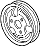 Image of Power Steering Pump Pulley image for your 2003 Ford Ranger 2.3L A/T RWD XLT Extended Cab Pickup Fleetside 