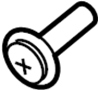 Image of Rear Body Panel Trim Panel Bolt (Rear) image