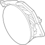 Image of Fog Light (Front) image for your 2000 Ford F-150 5.4L Triton V8 CNG A/T 4WD XLT Standard Cab Pickup Stepside 