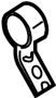View Clip. Line. Conditioning. Refrigerant. Bracket. (Rear) Full-Sized Product Image