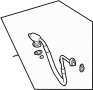 View A/C Refrigerant Discharge Hose Full-Sized Product Image 1 of 2
