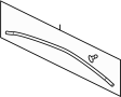 Image of Hood Seal (Rear) image for your 1988 Ford Aerostar 3.0L Vulcan V6 A/T XLT Mini Passenger Van 