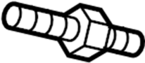 Image of Catalytic Converter Stud (Front) image for your 2007 Lincoln MKX   