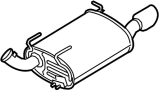Image of Exhaust Muffler (Front, Rear) image for your 2003 Ford F-150   