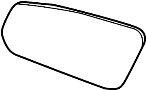 Image of Door Mirror Glass (Rear) image for your 2015 Ford F-250 Super Duty 6.2L V8 FLEX A/T 4WD XLT Extended Cab Pickup Fleetside 