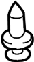 View Rivet. Headlight. Pin. Clip. (Lower) Full-Sized Product Image