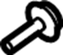 Image of Grille Bolt (Lower) image for your 2017 Ford F-150 2.7L EcoBoost V6 A/T RWD XL Standard Cab Pickup Fleetside 