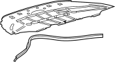 Image of Radiator Support Splash Shield (Front, Lower) image for your 2014 Ford F-150 5.0L V8 FLEX A/T 4WD FX4 Standard Cab Pickup Fleetside 