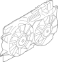 Image of Engine Cooling Fan Assembly image for your 2022 Ford F-150 3.5L EcoBoost V6 A/T RWD SSV Extended Cab Pickup Fleetside 