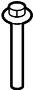 Image of Bolt. Adapter. A threaded rod with a. image
