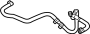 Image of HOSE - SUPPLY TANK TO RADIATOR. Inlet hose. image for your Ford