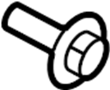 Image of Bolt. Hinge. Bolt that secures the. image for your 2021 Ford F-150 3.0L Power-Stroke V6 DIESEL A/T RWD XLT Extended Cab Pickup Fleetside 