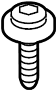 View Bolt. Fender. Bracket. (Front, Rear, Upper, Lower) Full-Sized Product Image