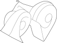 Image of Horn image for your 2010 Ford Expedition 5.4L Triton V8 FLEX A/T 4WD Limited Sport Utility 