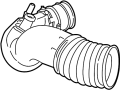 Image of Engine Air Intake Hose image for your 2023 Ford Mustang  GT Convertible 