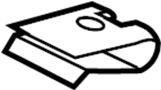 Image of Nut. Bracket. (Upper, Lower). A Nut used to retain the. image for your 2011 Ford Edge   