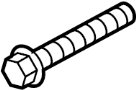 View Bolt. Pulley. Engine. Crankshaft. Harmonic Balancer.  Full-Sized Product Image