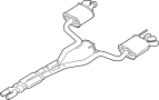Image of Exhaust Muffler (Rear) image for your 2019 Ford F-150 5.0L V8 FLEX A/T RWD XL Crew Cab Pickup Fleetside 