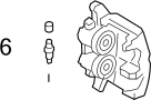 Image of Brake Bleeder Screw image for your 2019 Ford F-150 5.0L V8 FLEX A/T RWD XL Standard Cab Pickup Fleetside 