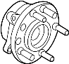 Image of Wheel Bearing and Hub Assembly (Rear) image for your 2019 Ford F-150 3.5L EcoBoost V6 A/T 4WD XL Standard Cab Pickup Fleetside 