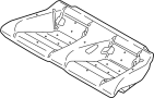 Image of Seat Cushion Foam (Rear) image for your 2006 Ford Mustang   