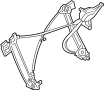 Image of Window Regulator image for your 2008 Ford F-150 5.4L Triton V8 FLEX M/T 4WD THE 60TH ANNIVERSARY EDITION Crew Cab Pickup Stepside 