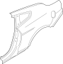 Image of Quarter Panel (Rear, Lower) image for your 2019 Ford F-150  Police Responder Crew Cab Pickup Fleetside 
