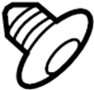 Image of Quarter Panel Splash Shield Clip image for your 2024 Ford F-150   