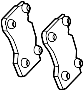 Image of Disc Brake Pad Set (Rear) image for your 2023 Ford Expedition   