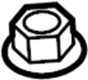 Image of Nut. (Upper, Lower). Body Mount Cushion Nut. image for your 2019 Ford F-150 5.0L V8 FLEX A/T 4WD Lariat Extended Cab Pickup Fleetside 