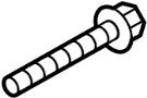 Image of Bolt. Suspension. Mount. Crossmember. A threaded rod with a. image for your 2017 Ford Police Interceptor Utility   