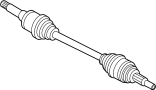 Image of CV Axle Assembly (Rear) image for your 2018 Ford Transit-150   