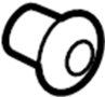 Image of Trunk Trim Panel Grommet image for your 2019 Ford Mustang   