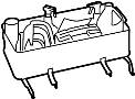 Image of Trunk Floor Storage Box (Rear) image for your 2023 Ford Edge  ST-Line Sport Utility 