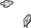 View Retainer. Nut. Bracket. (Lower) Full-Sized Product Image